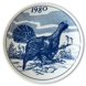 1980 Elg porslin plate with Wild birds, black grouse