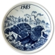 1985 Elg porslin plate with Wild birds, grouse