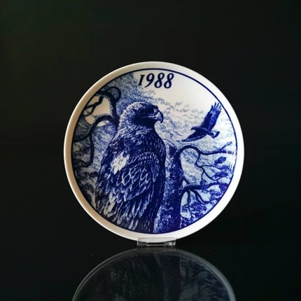 1988 Elg porslin plate with Wild birds, golden eagle