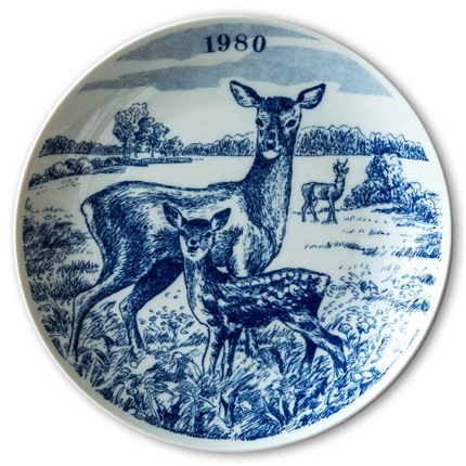 1980 Elg porslin plate Wilderness Series, Roe Deer