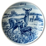 1980 Elg porslin plate Wilderness Series, Roe Deer