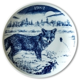 1982 Elg porslin plate Wilderness Series, Fox