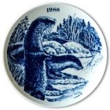 1988 Elg porslin plate Wilderness Series, Otter