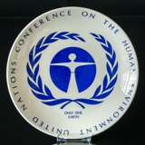 Gustavsberg plate United Nations Conference on the Human Environment