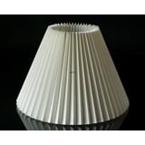 Pleated lamp shade of off white flax fabric 21cm to reading lamp Ø40mm