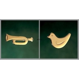 Trumpet and Bird - Georg Jensen candleholder set