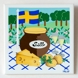 Gustavsberg Fliese mit einem Sommertisch mit Sandwiches in der Serie "Sommer in Schweden" Pia Rönndahl