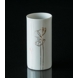 3 vases in porcelain with white/gold dekoration