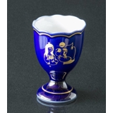1984 Hutschenreuther Cobalt Blue Egg Cup, Snow White