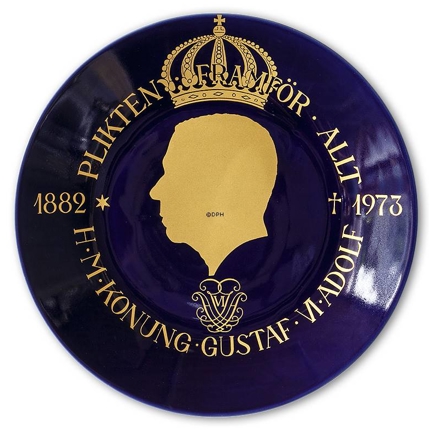 Hackefors king series, plate no. 2, Gustaf VI Adolf