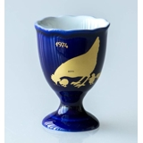 1974 Hackefors Cobalt Blue Egg Cup Hen