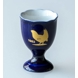 1983 Hackefors Cobalt Blue Egg Cup Black Grouse
