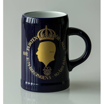 Hackefors king series, mug no. 0, Gustaf VI Adolf 90 years day