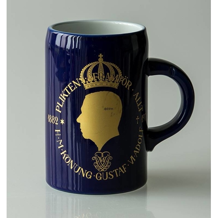 Hackefors king series, mug no. 2, Gustaf VI Adolf