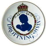 1977 Hackefors commemorative plate with Queen Silvia