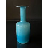 Holmegaard Otto Brauer vase, flot blå med hvid indvendigt
, højde 30 cm