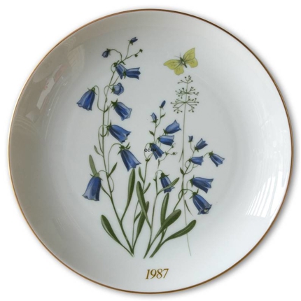 1987 Hackefors mother's day plate Bluebell