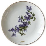 1990 Hackefors mother's day plate Lilac