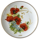 1994 Hackefors mother's day plate Papaver