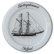 1983 Holmegaard Ship Plate, The Fore-and-aft Schooner Isefjord