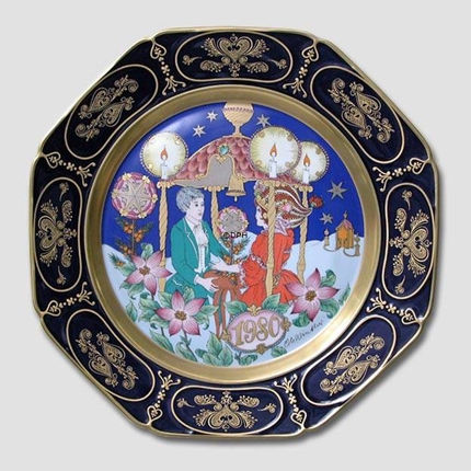 1980 Christmas plate Hutschenreuther