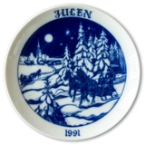 1991 Hackefors Christmas plate