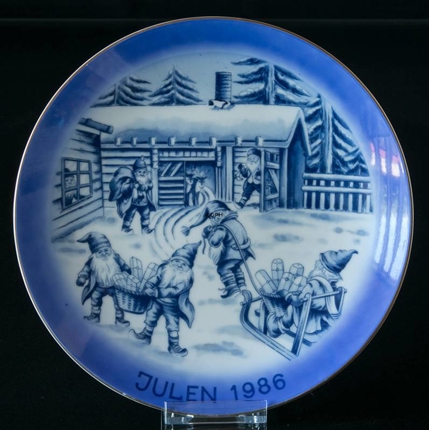 1986 Christmas plate