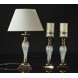 Table lamp "golden" and craquele without lampshade