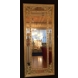 Faceted mirror with golden decoration, large