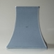 Square lampshade height 24 cm, light blue silk fabric