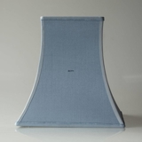 Firkantet lampeskærm 24 cm i højden, lys blå silke
