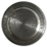 Scandia Tin Pewter March plate