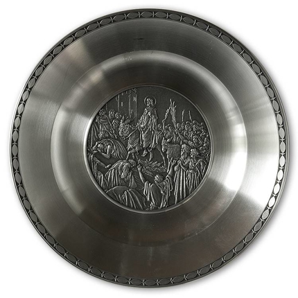 Karlshamn Biblical Motifs Pewter Plate 7 Entry into Jerusalem