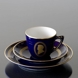 Composer Coffee set, Wagner, Cup, saucer and cake plate no. 12, Bing & Grondahl
