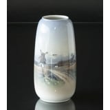 Lyngby Vase with Landscape "Windmill and farm" No. 130-3-93