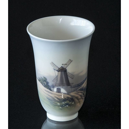 Lyngby Vase mit Windmühle und Landschaft Nr. 71-1-93