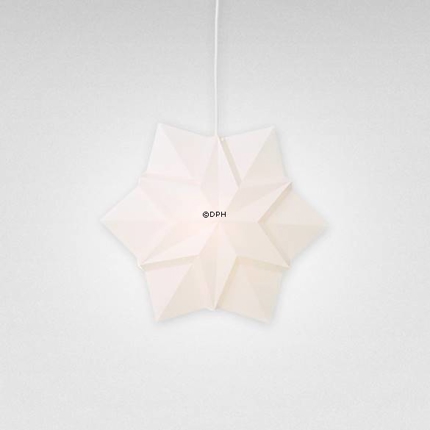 Le Klint Star made of white plastic with white plast cord, small