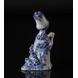 Wiinblad Figurine, hand painted, blue/white