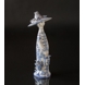Wiinblad Season Figurine, summer, hand painted, blue/white