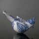 Wiinblad Flyvende fugl, hånddekoreret, blå/hvid eller multi colour