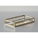 Small Rectangular Tray Gilded with Mirror