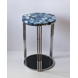Round Table with Tabletop of Blue Agate, small