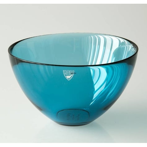 Trænge ind Beundringsværdig Grænseværdi Orrefors Fuga skål i blå glas | Nr. O1000 | DPH Trading