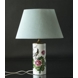 Oval lampshade height 26 cm, light green coloured silk fabric