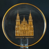 1978 Orrefors annual glass plate, Santiago De Compostela