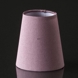 Round cylindrical lampshade height 11 cm, purple/dark rose coloured silk fabric