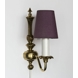 Round cylindrical lampshade height 11 cm, purple/dark rose coloured silk fabric