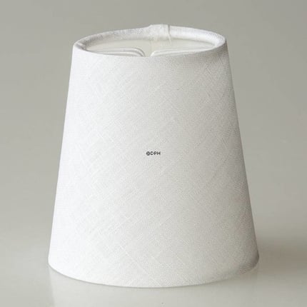 Round cylindrical lampshade height 11 cm, off white flax fabric