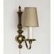 Round cylindrical lampshade height 11 cm, beige chintz fabric