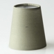 Round cylindrical lampshade height 11 cm, olive green cotton fabric